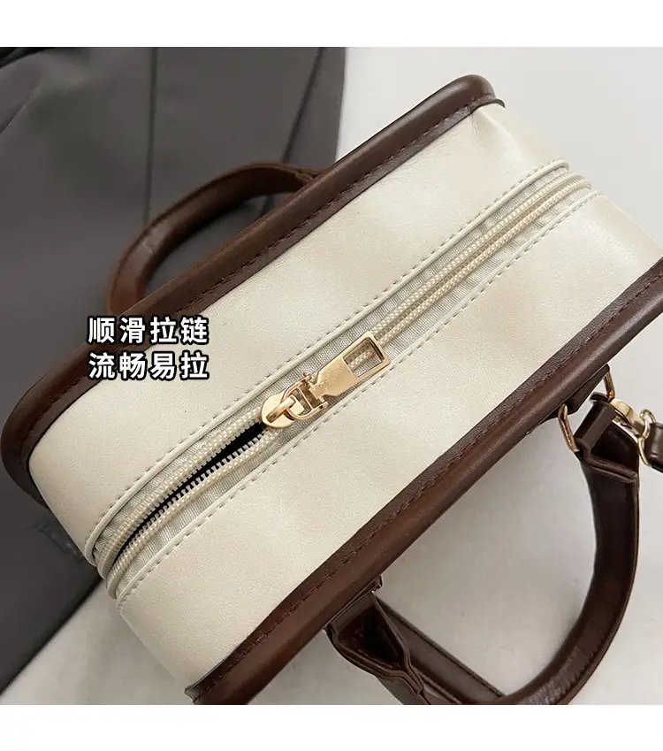 Retro Brown & Cream Shoulder Bag for Women 2025 — feature 5