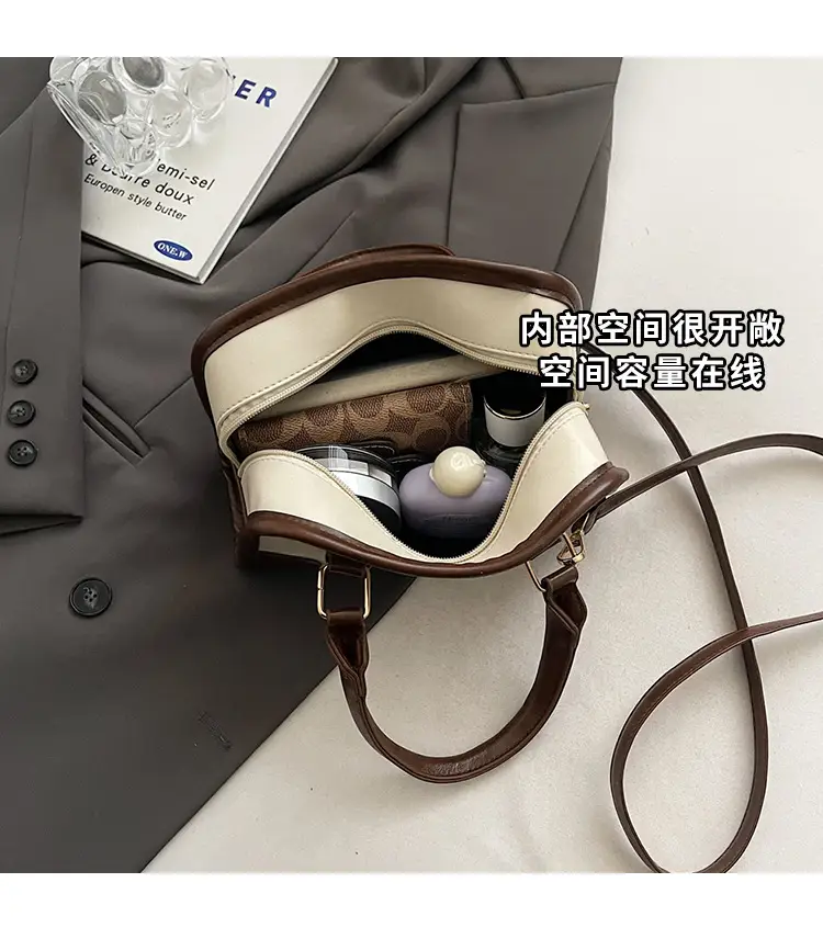 Retro Brown & Cream Shoulder Bag for Women 2025 — feature 8