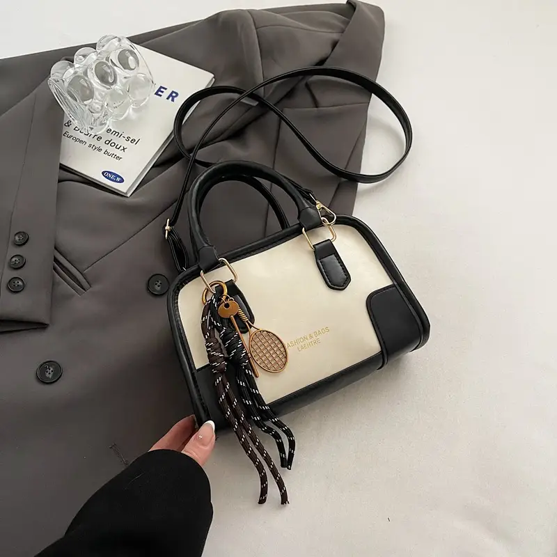 Retro Brown & Cream Shoulder Bag for Women 2025 - Image 7