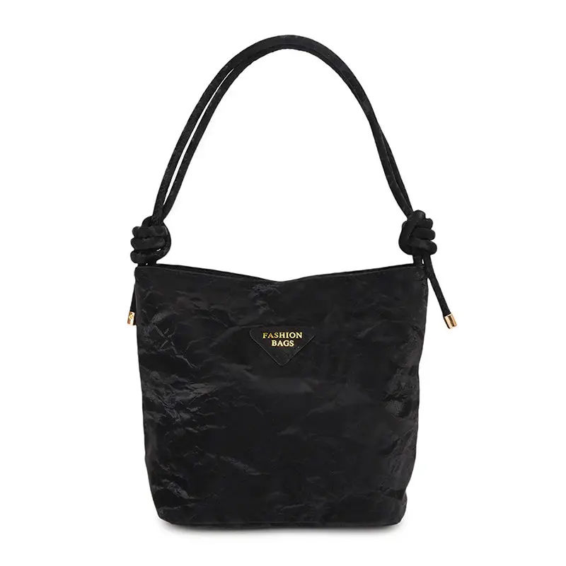 2026 Stylish Shoulder Bag for Women Solid Color Textured Artistic Trendy Casual Versatile