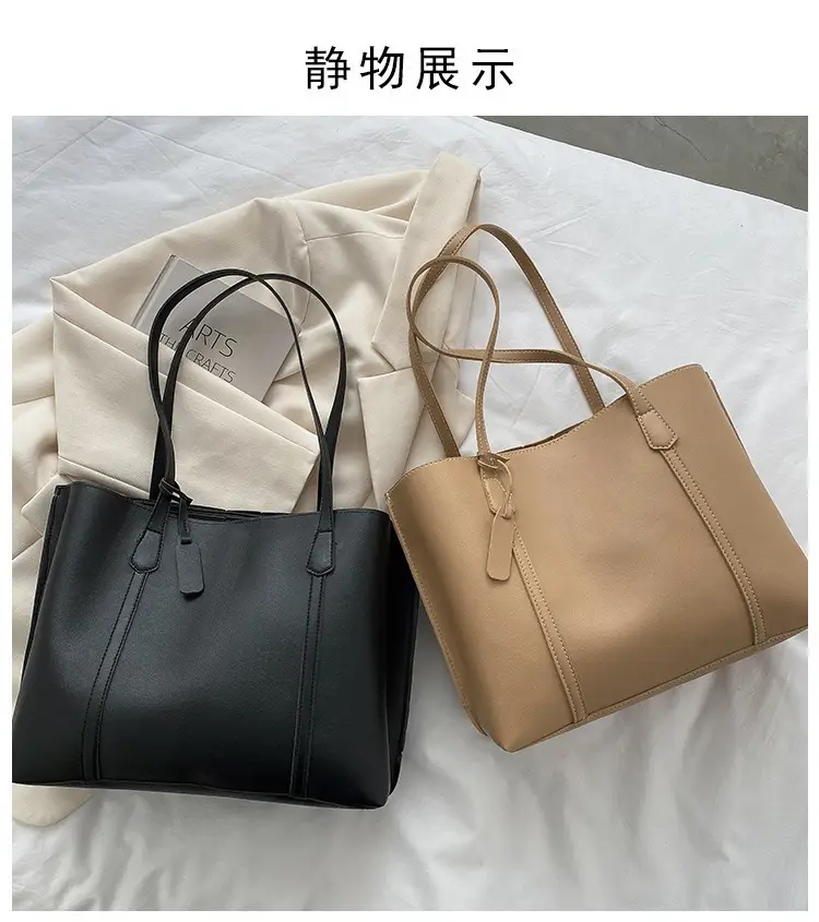 Black Leather Tote Bag for Women 2024 Winter Style — feature 35