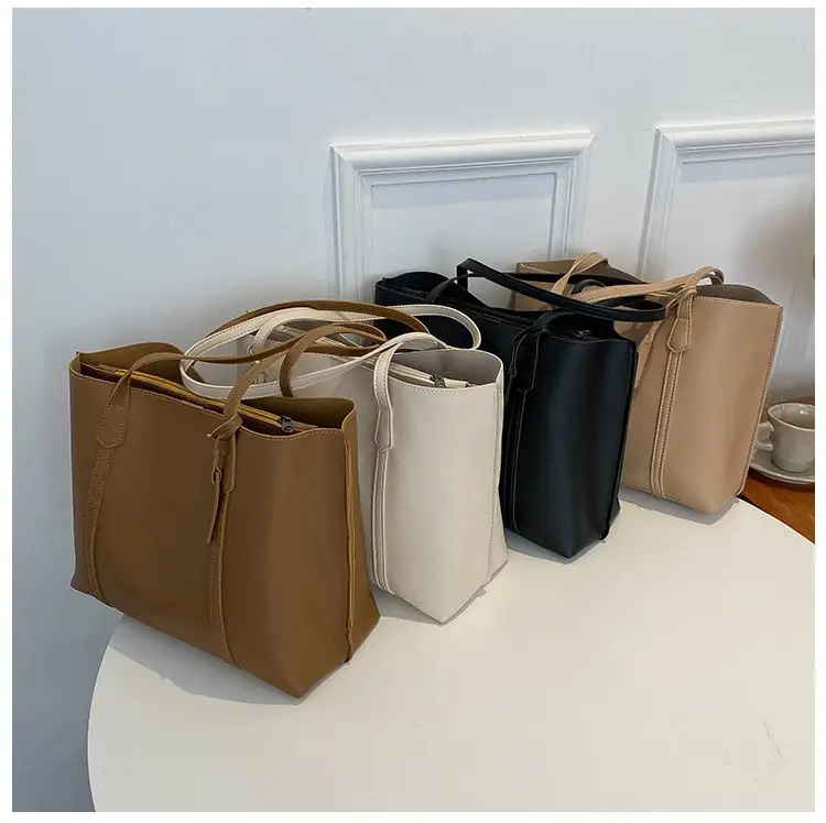 Black Leather Tote Bag for Women 2024 Winter Style — feature 44