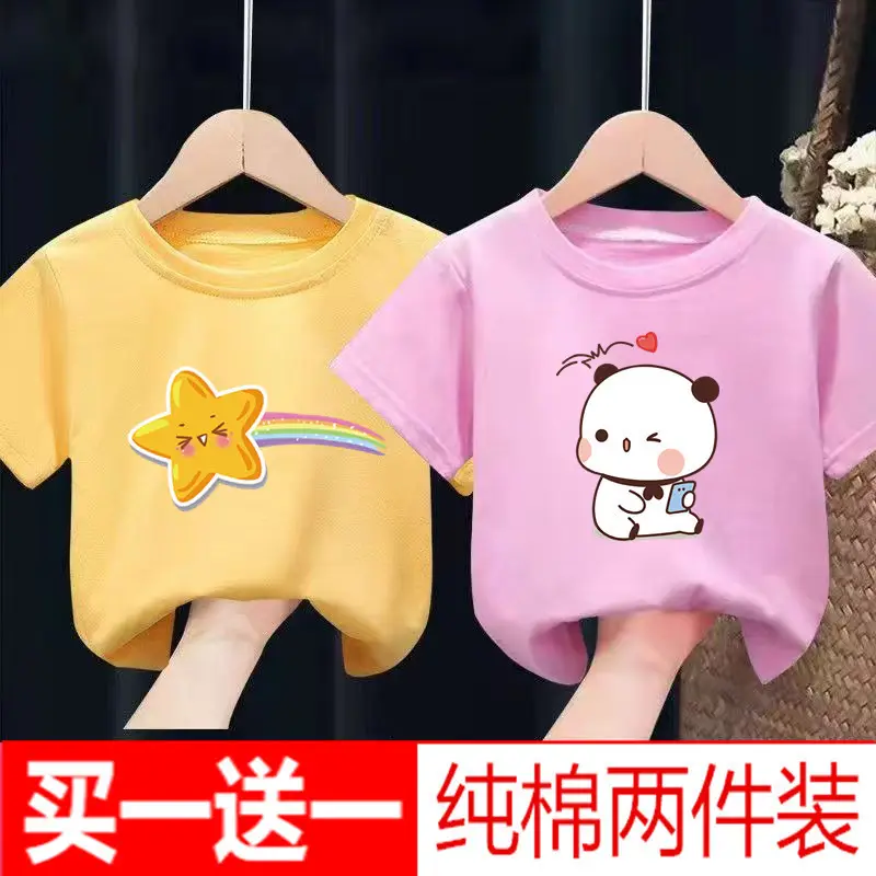 Pure Cotton Baby T-Shirts Set Yellow Pink - Image 22