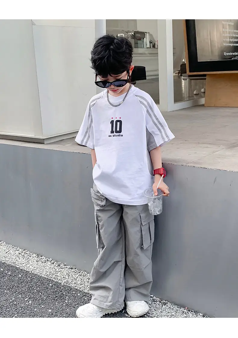 Boys White 1010 Summer T-Shirt 2026 Kids — feature 11