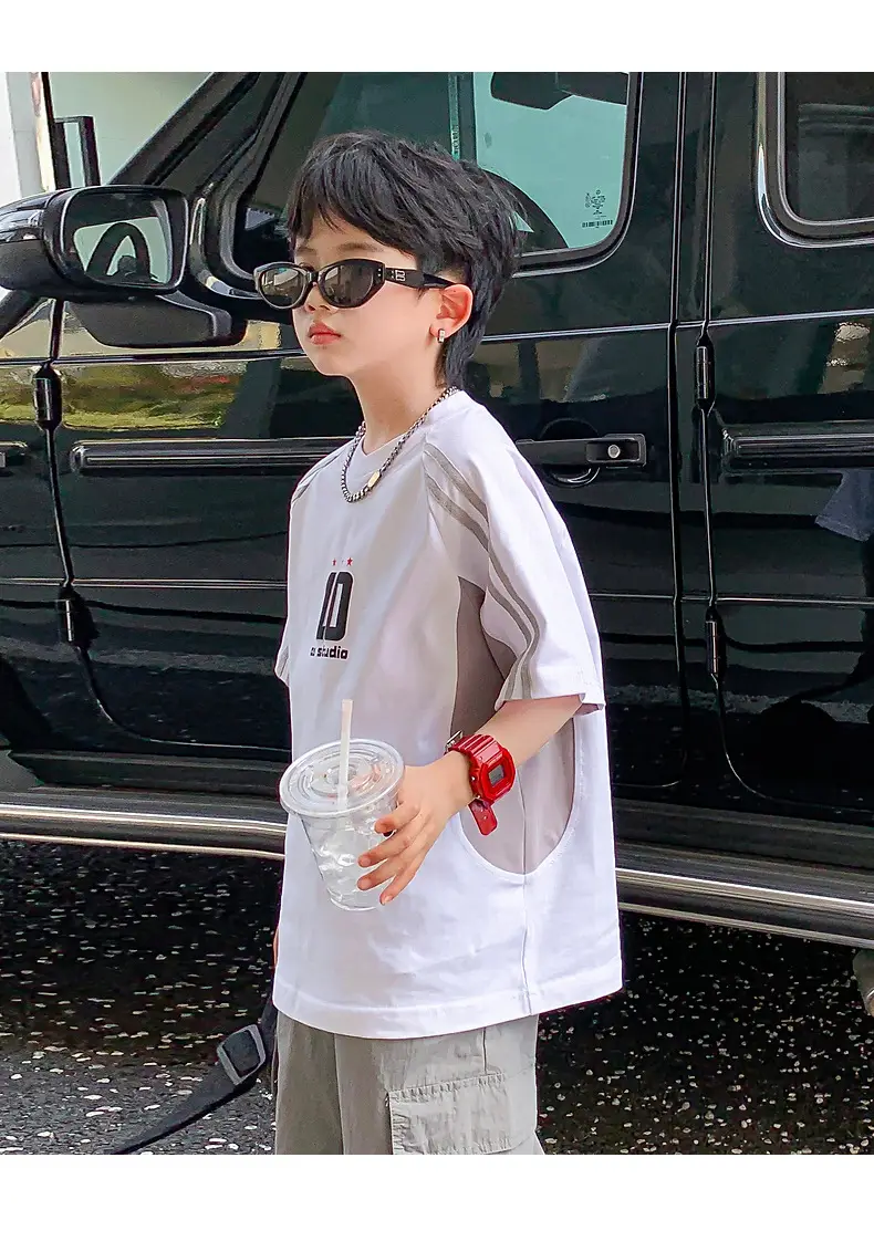 Boys White 1010 Summer T-Shirt 2026 Kids — feature 12