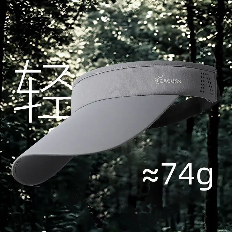 Men Black UV Visor Hat with Brand Logo