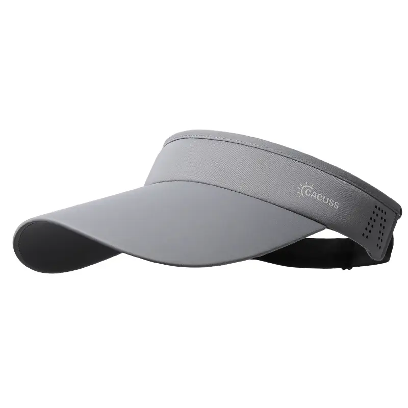 Men Black UV Visor Hat with Brand Logo