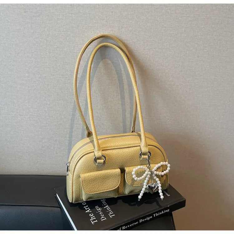 Light Blue Pearl Bow Crossbody Bag for Women — feature 38