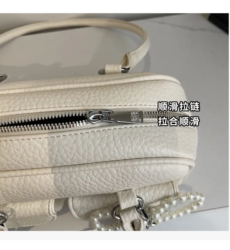 Light Blue Pearl Bow Crossbody Bag for Women — feature 5