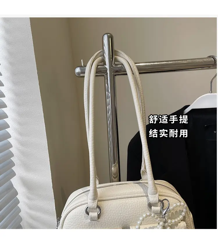 Light Blue Pearl Bow Crossbody Bag for Women — feature 6