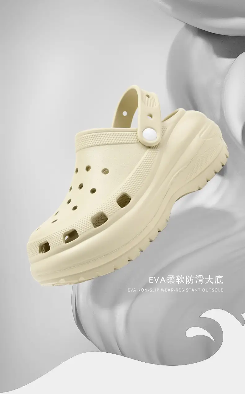 Unlabeled Photon Clogs Classic Thick-Soled Eva Anti-Slip Heightening Beach Cross-Border Hot Selling Manufacturer Wholesale Direct Sales — feature 8