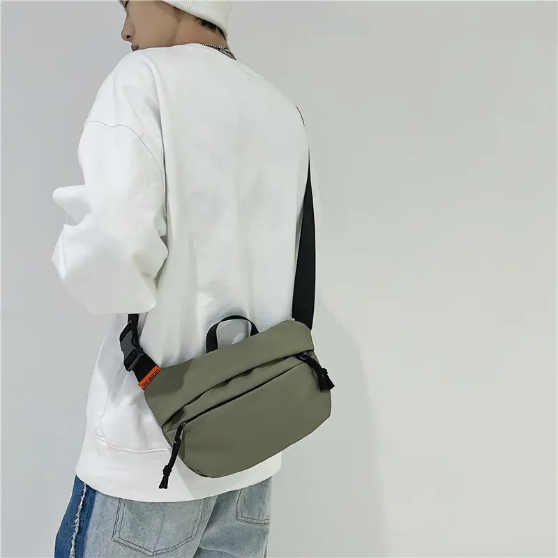Blue Nylon Crossbody Bag for Women Casual Large Capacity
