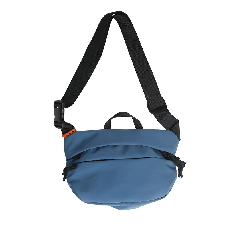 Blue Nylon Crossbody Bag for Women Casual Large Capacity