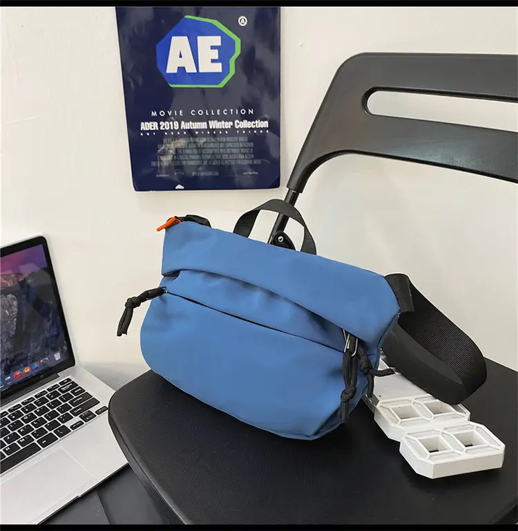 Blue Nylon Crossbody Bag for Women Casual Large Capacity — feature 7