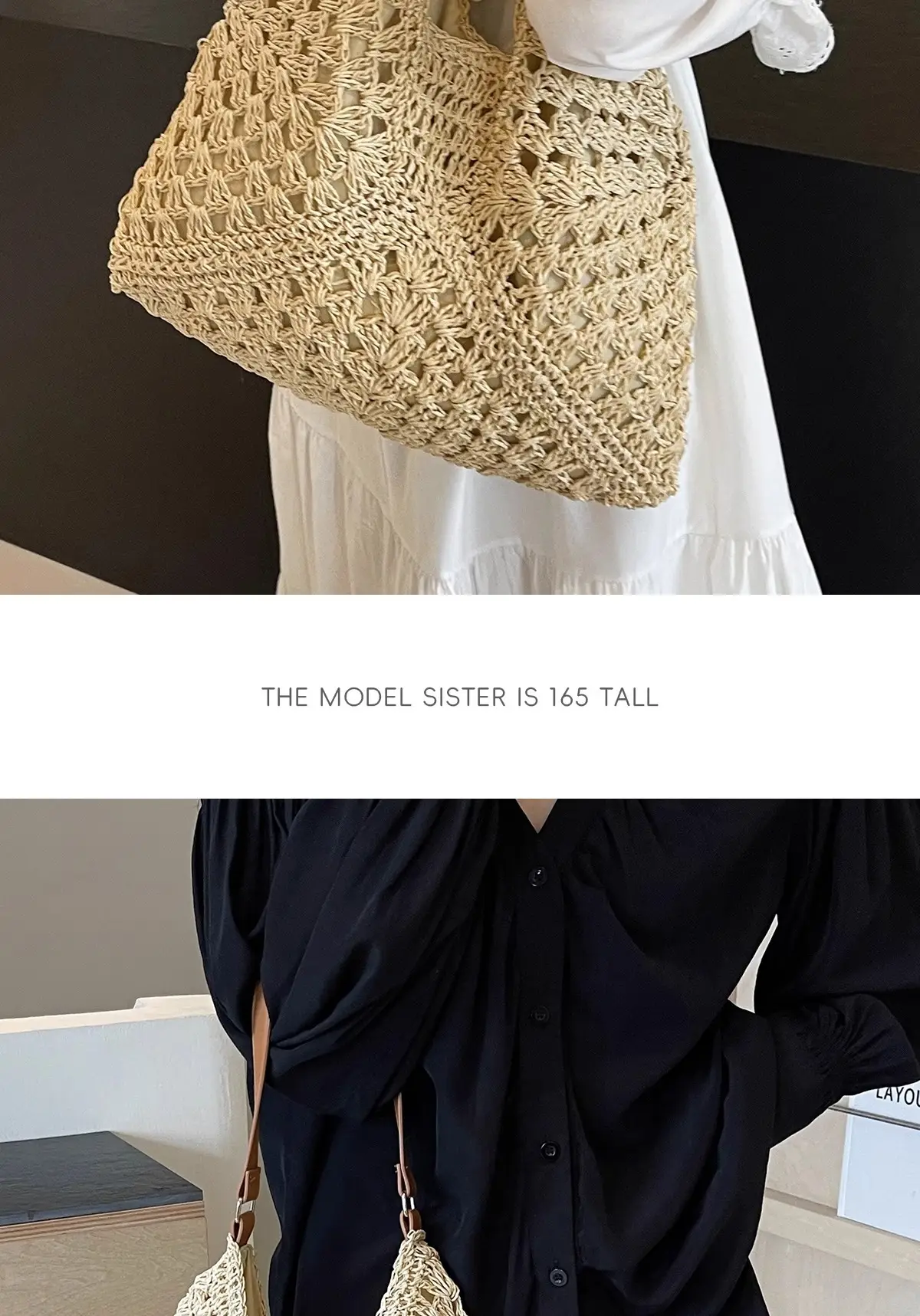 Women's Large Straw Woven Bag for Beach & Commute — feature 5