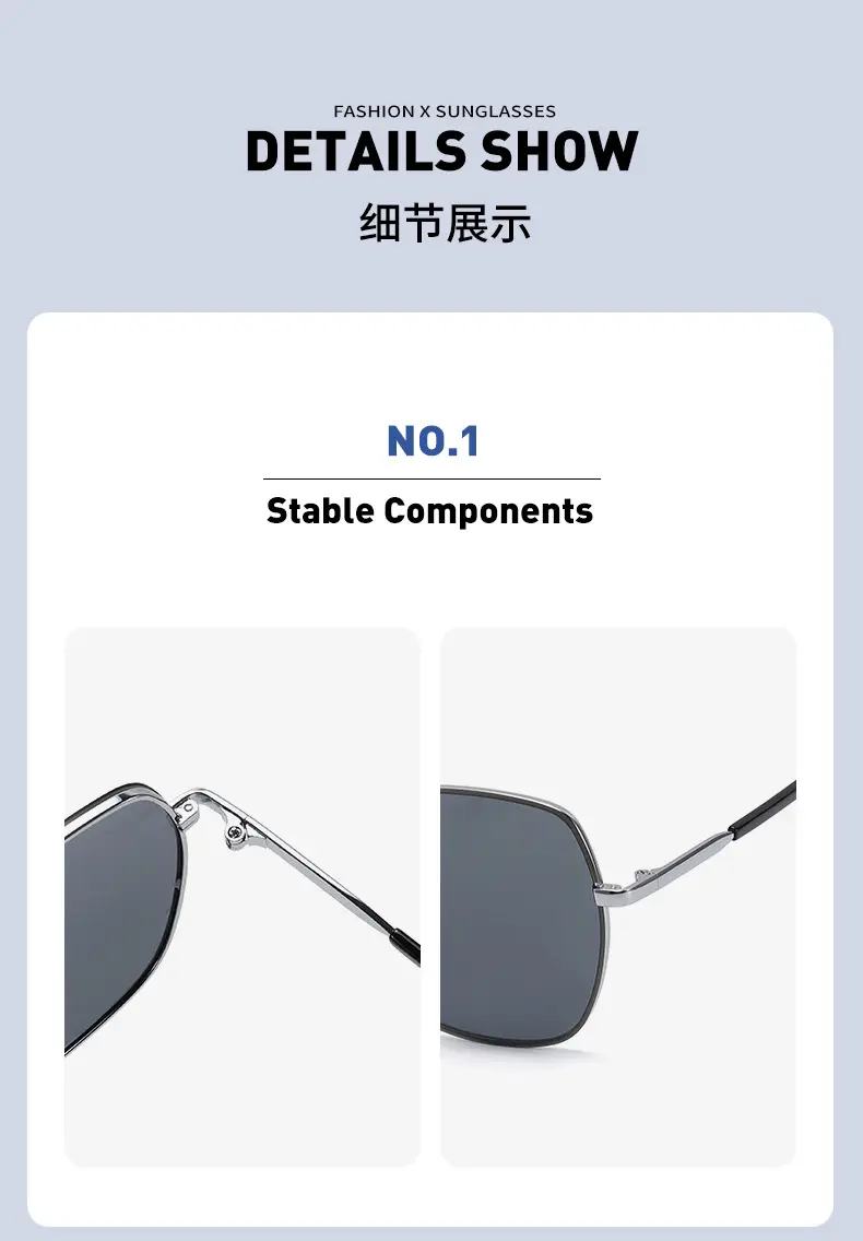 Men Square Frame Polarized Sunglasses 2288 — feature 6