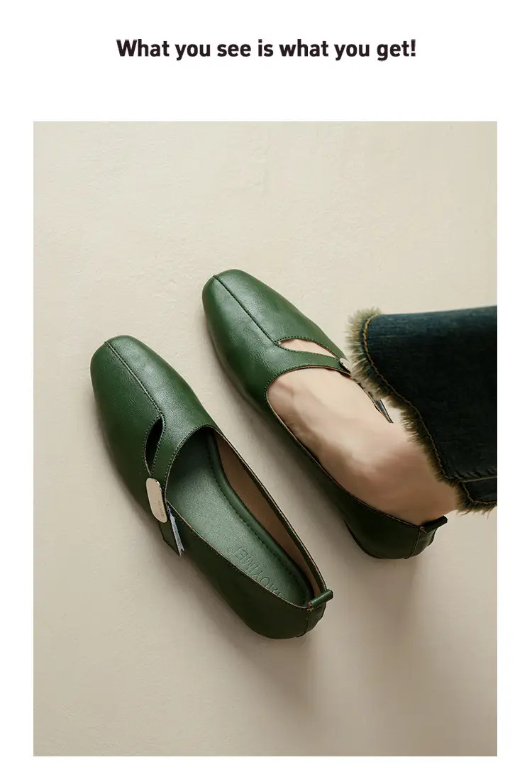 French Flats 2025 New Spring & Fall Flats Cheongsam Thick Heel Women's Shoes Work Clothing Soft Sole Women's Mary Jane Leather Shoes — feature 18