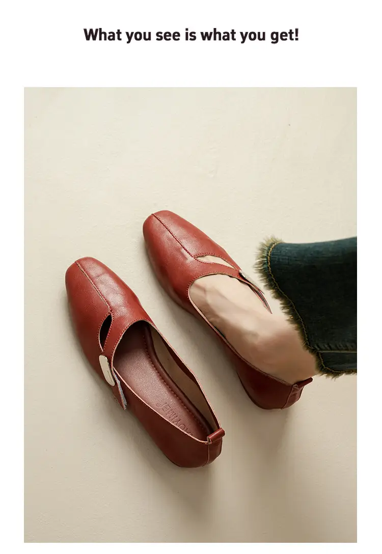 French Flats 2025 New Spring & Fall Flats Cheongsam Thick Heel Women's Shoes Work Clothing Soft Sole Women's Mary Jane Leather Shoes — feature 34