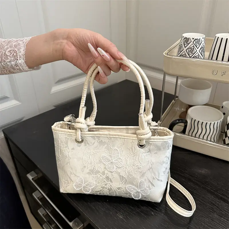 Sweet Lace Butterfly Bag 2025 Summer Large Capacity - Image 3