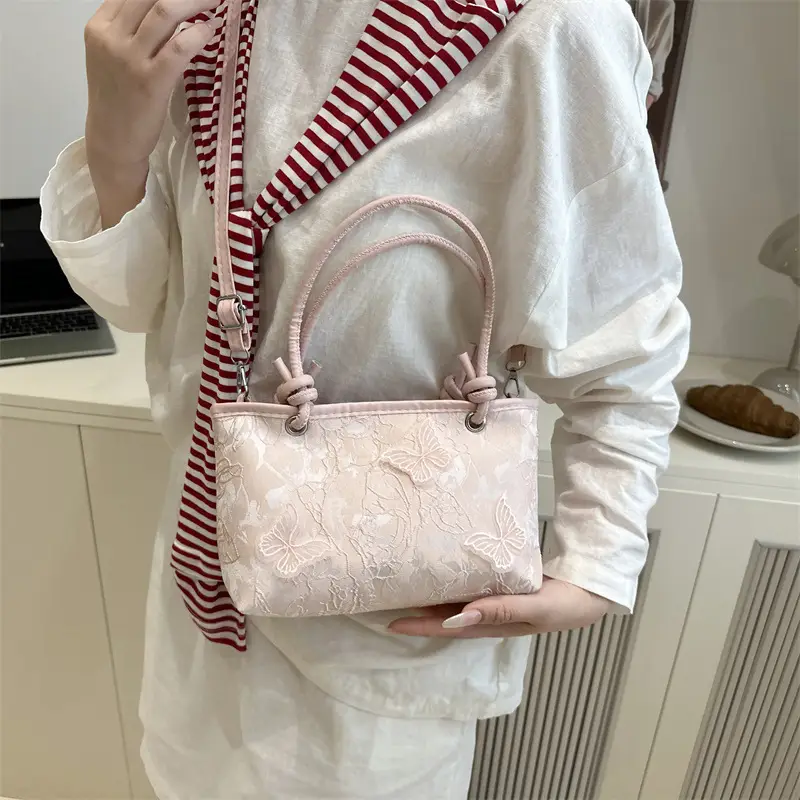 Sweet Lace Butterfly Bag 2025 Summer Large Capacity - Image 5
