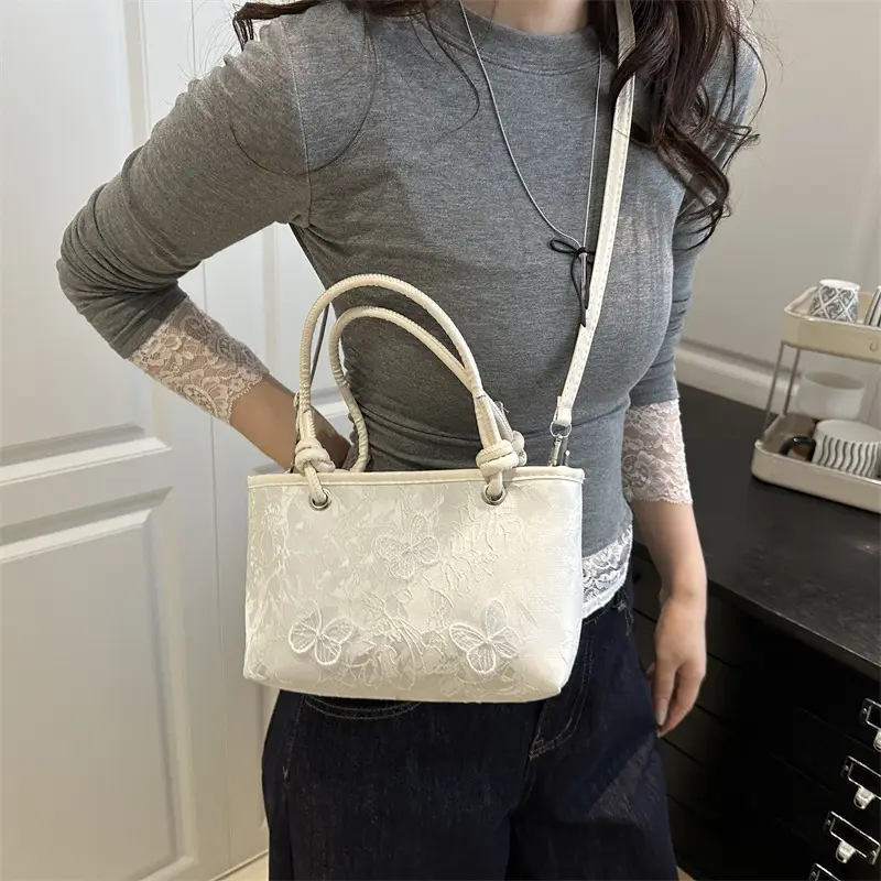 Sweet Lace Butterfly Bag 2025 Summer Large Capacity - Image 6