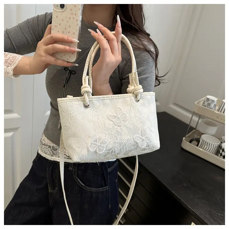 Sweet Lace Butterfly Bag 2025 Summer Large Capacity — feature 9