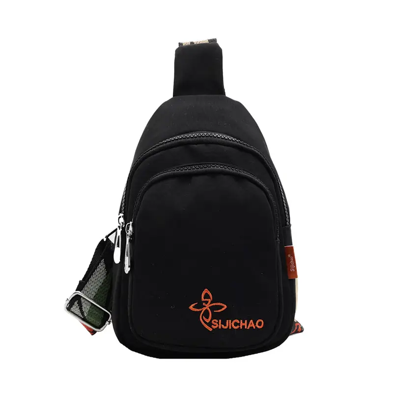 Women Sports Crossbody Bag Black Large Capacity