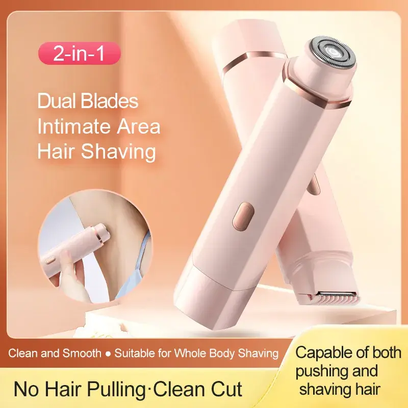 2-in-1 Electric Body Shaver with Dual Blades - Image 2
