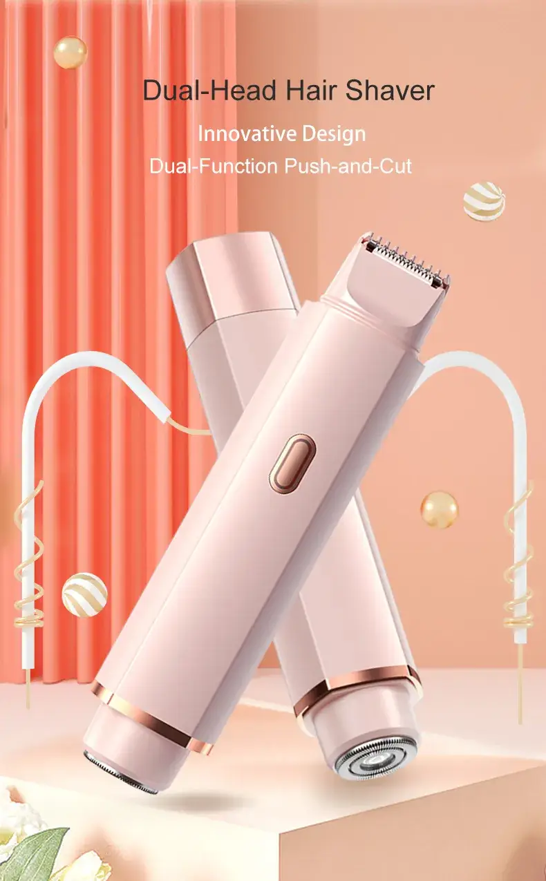 2-in-1 Electric Body Shaver with Dual Blades — feature 1
