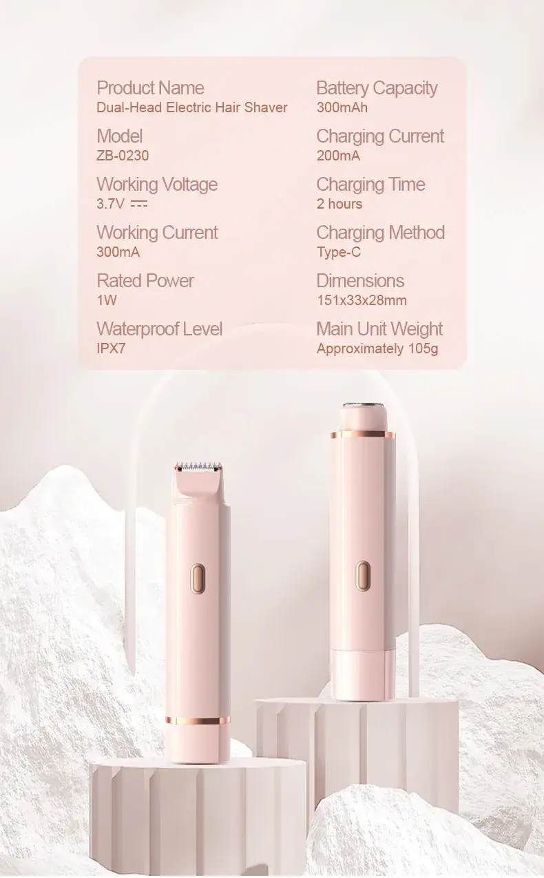 2-in-1 Electric Body Shaver with Dual Blades — feature 10