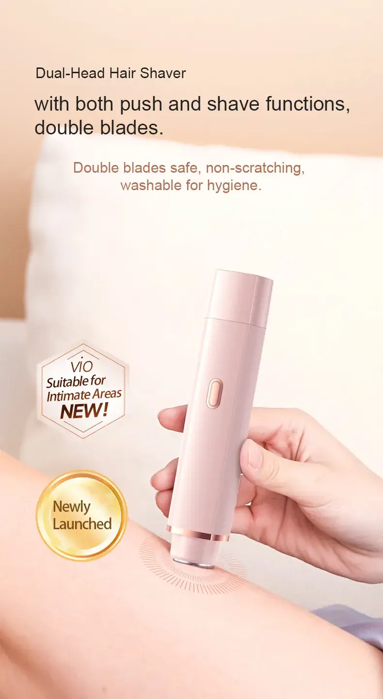 2-in-1 Electric Body Shaver with Dual Blades — feature 2