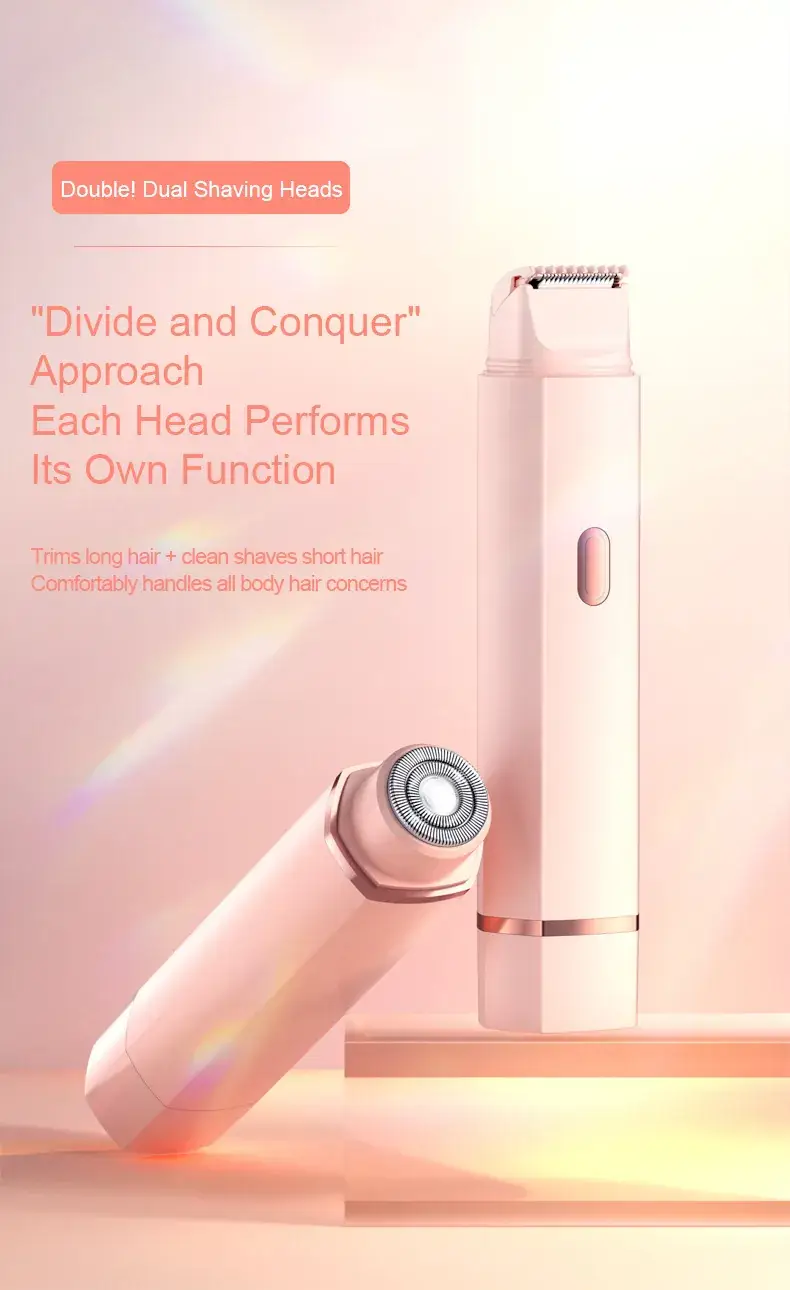 2-in-1 Electric Body Shaver with Dual Blades — feature 4