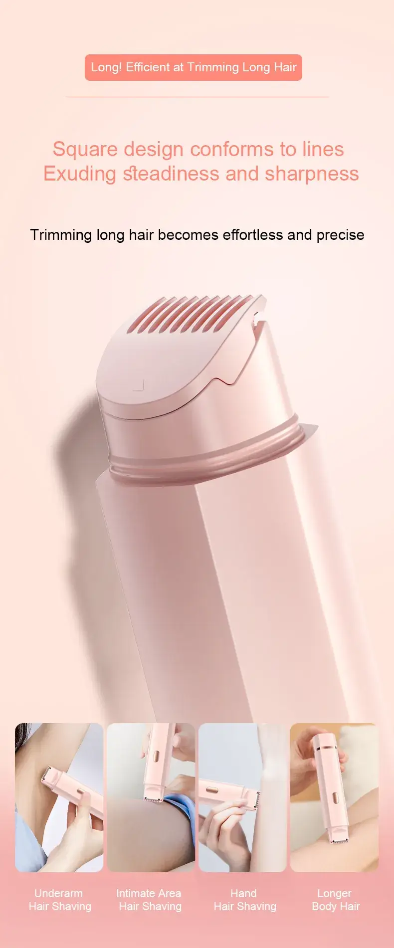 2-in-1 Electric Body Shaver with Dual Blades — feature 5