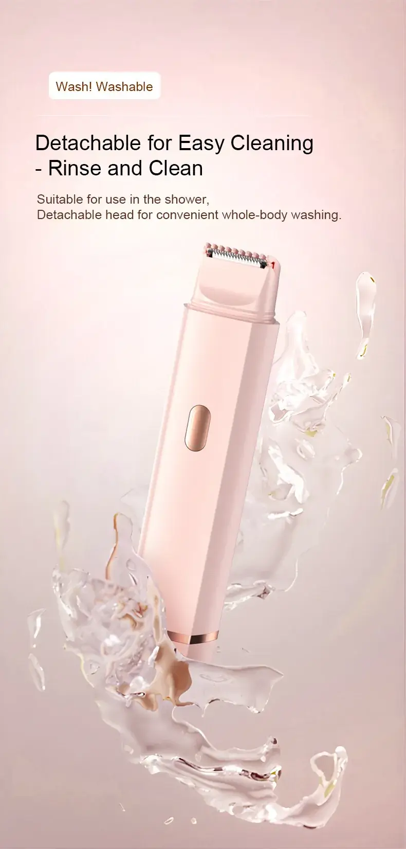 2-in-1 Electric Body Shaver with Dual Blades — feature 8