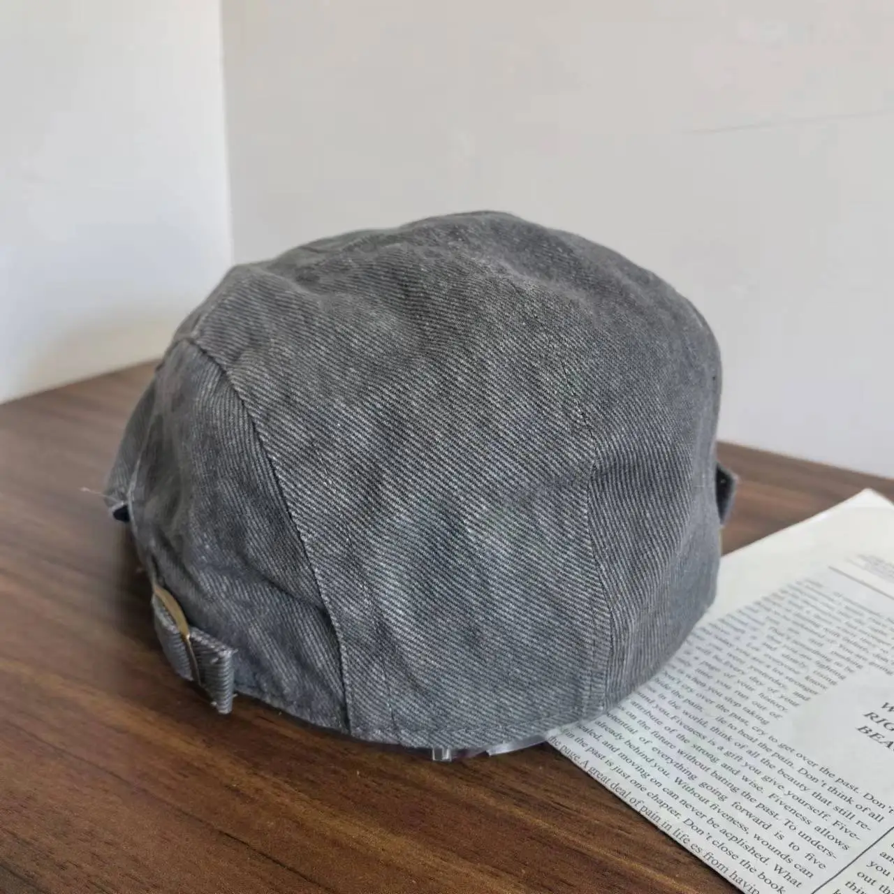 Brown Denim Forward Cap Large Unisex — feature 14