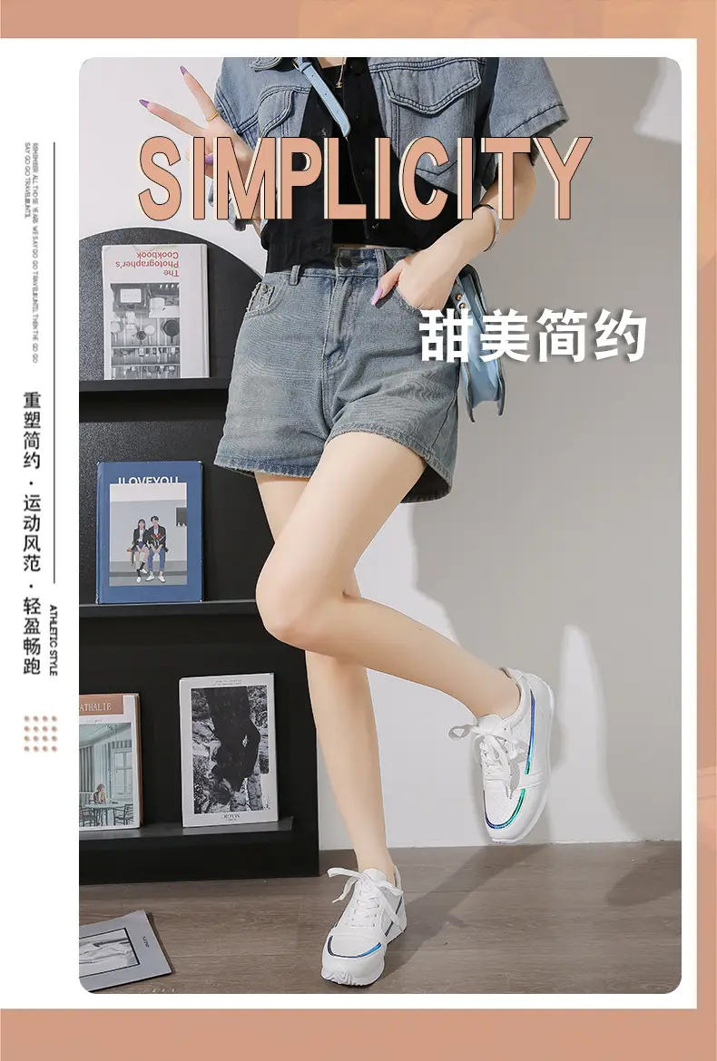 Single Shoes Women's 2025 Spring and Autumn New Round Head Thick Bottom Low-top Lace-up Flat Casual sneaker Foreign Trade plus size Women's Shoes — feature 1