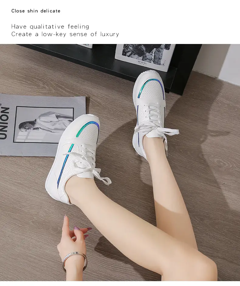 Single Shoes Women's 2025 Spring and Autumn New Round Head Thick Bottom Low-top Lace-up Flat Casual sneaker Foreign Trade plus size Women's Shoes — feature 12