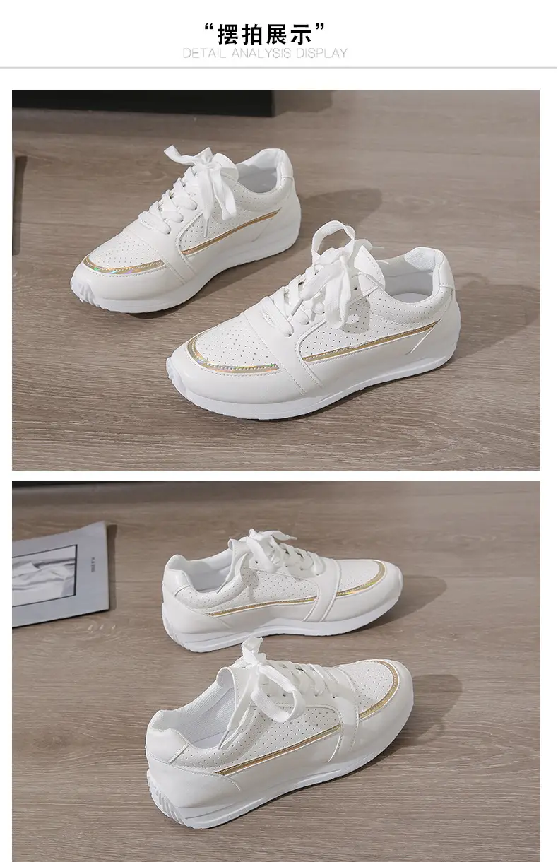 Single Shoes Women's 2025 Spring and Autumn New Round Head Thick Bottom Low-top Lace-up Flat Casual sneaker Foreign Trade plus size Women's Shoes — feature 20
