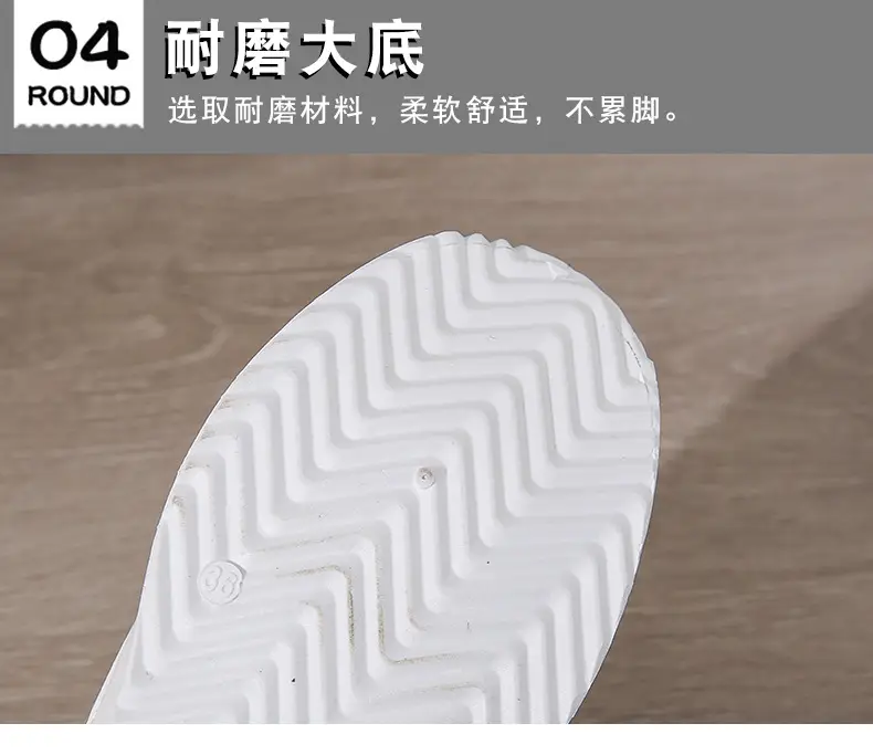 Single Shoes Women's 2025 Spring and Autumn New Round Head Thick Bottom Low-top Lace-up Flat Casual sneaker Foreign Trade plus size Women's Shoes — feature 8
