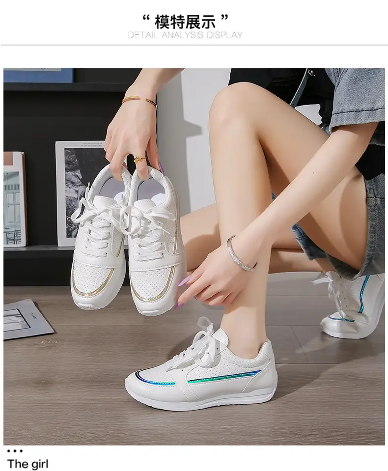 Single Shoes Women's 2025 Spring and Autumn New Round Head Thick Bottom Low-top Lace-up Flat Casual sneaker Foreign Trade plus size Women's Shoes — feature 9