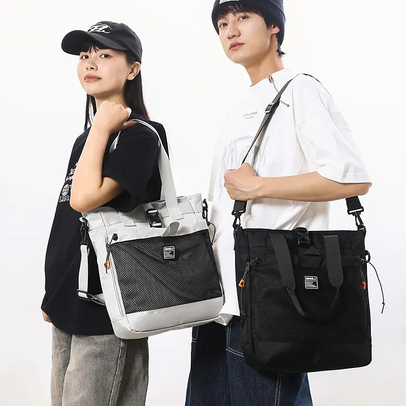 Men's Large Capacity Crossbody Bag with Laptop Compartment - Image 6