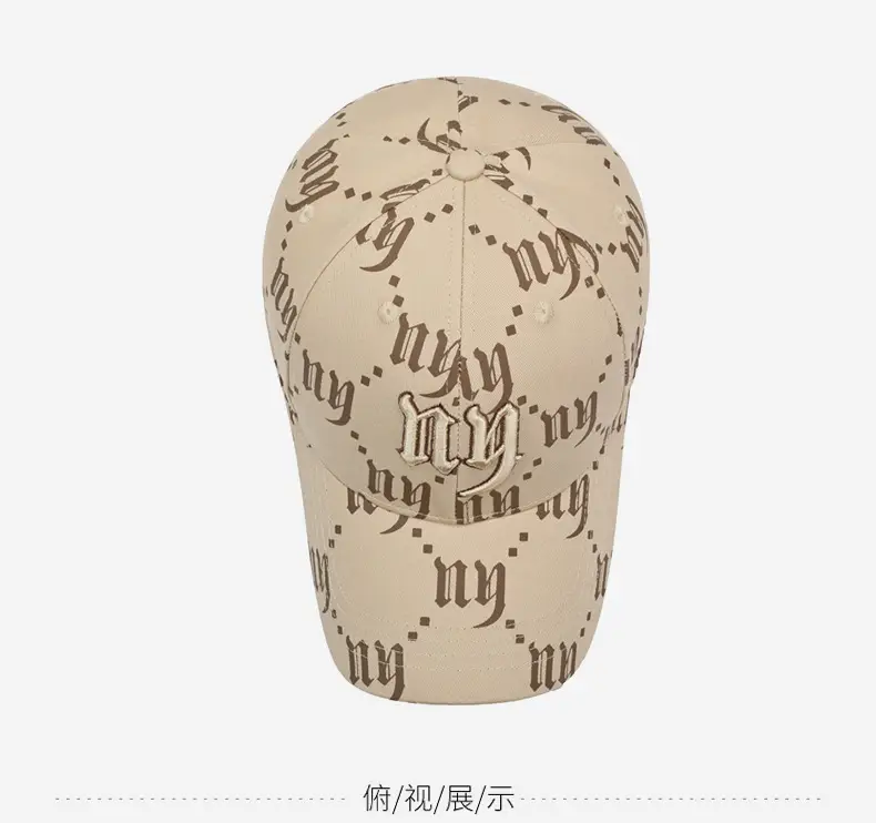 Unisex Embroidered Letter Cap Brown Spring Autumn — feature 12