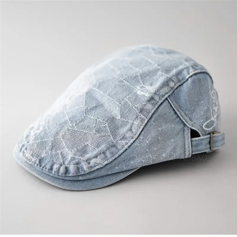 Women Korean Style Denim Forward Hat Spring Summer New Fashion - Image 7