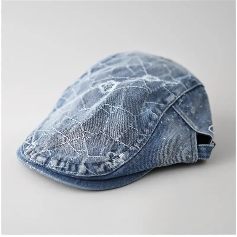Women Korean Style Denim Forward Hat Spring Summer New Fashion - Image 3
