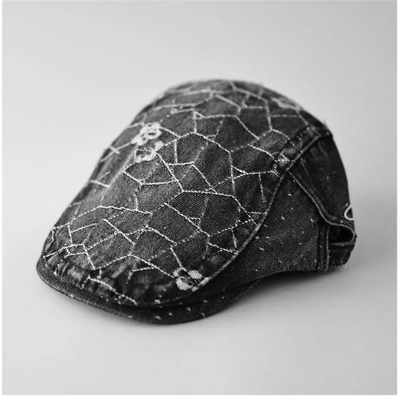 Women Korean Style Denim Forward Hat Spring Summer New Fashion - Image 4