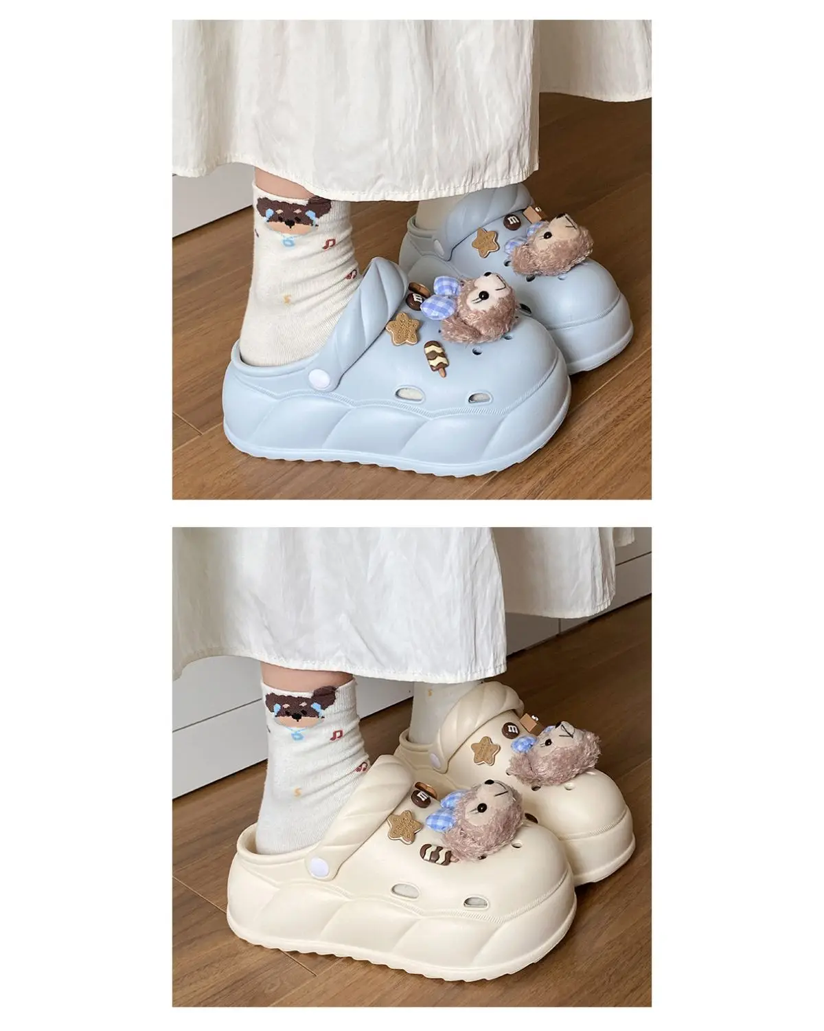 Eva Crocs 2025 Women's Breathable Crocs with Bear Design — feature 15