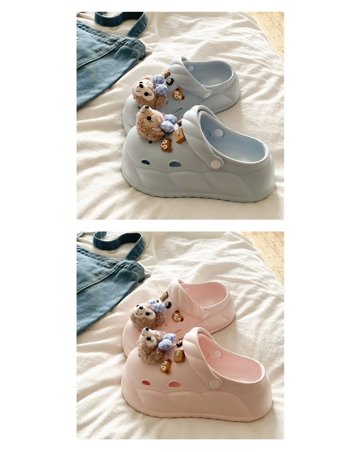 Eva Crocs 2025 Women's Breathable Crocs with Bear Design — feature 21