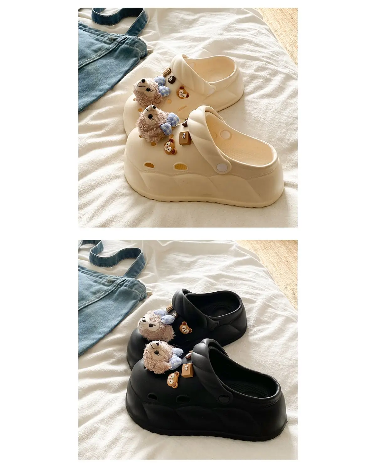 Eva Crocs 2025 Women's Breathable Crocs with Bear Design — feature 22