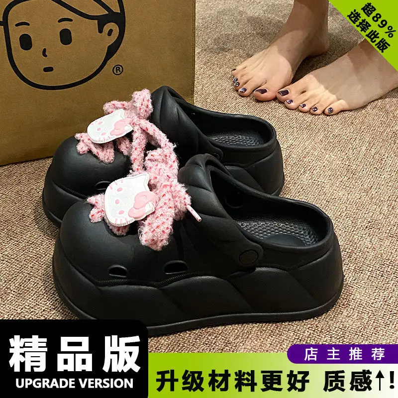 Eva Crocs 2025 Women's Breathable Crocs with Bear Design