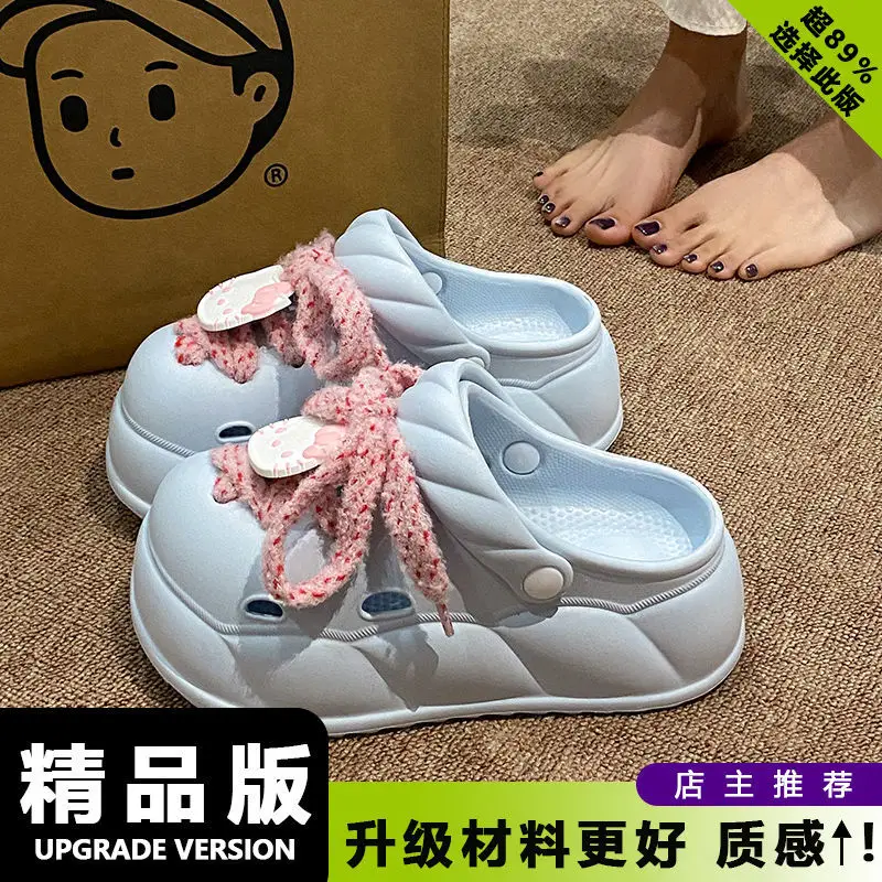 Eva Crocs 2025 Women's Breathable Crocs with Bear Design